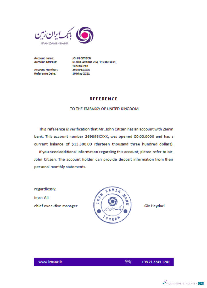 Download Iran Zamin bank reference Photoshop template